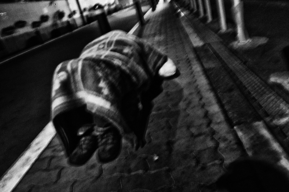 Kamagasaki - Homeless sleeping.
