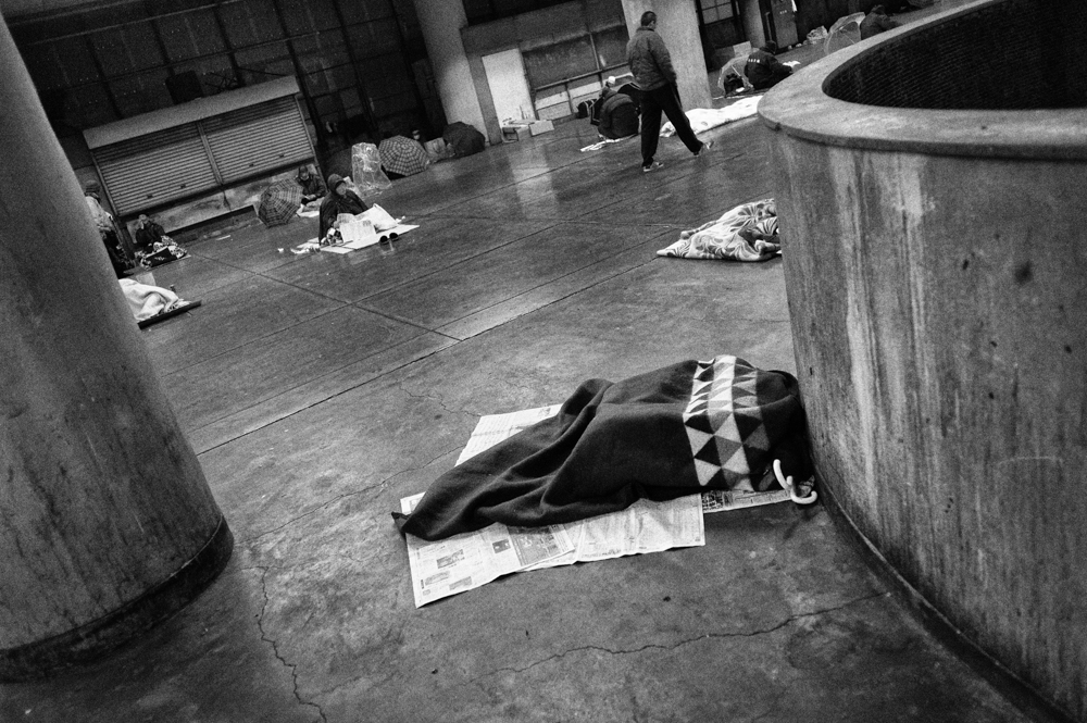Kamagasaki - Homeless sleeping.